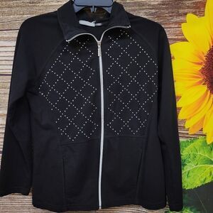 Three hearts black/silver Women's small jacket Pre-owned